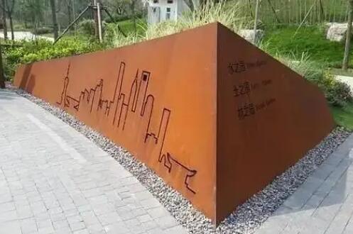 塔洋镇耐候钢挡土墙